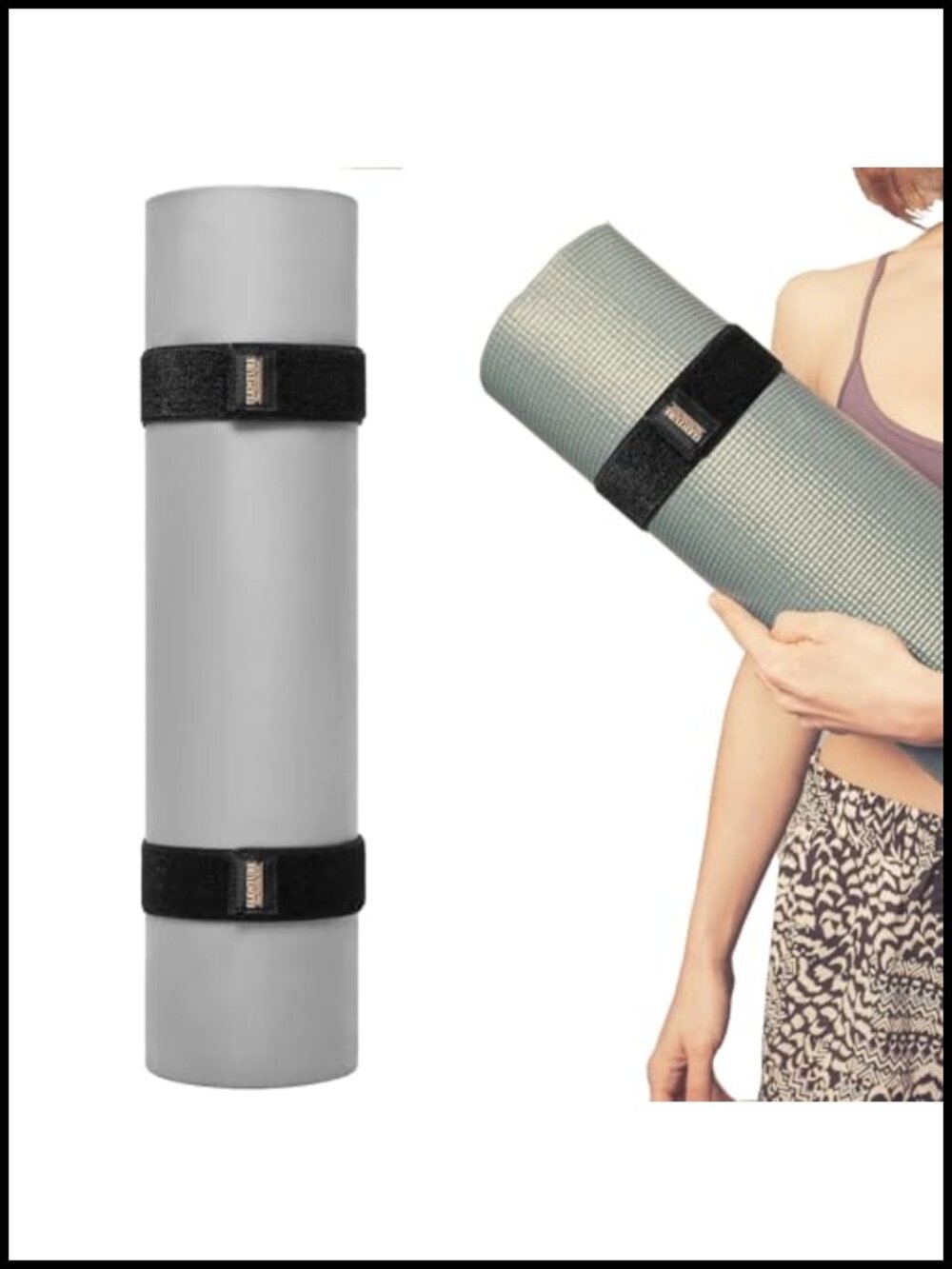 Adjustable Nylon Yoga Mat Strap Elastic Bungee Wrap Organizer for Workout